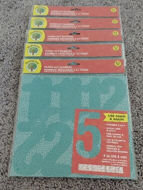 (5) Teaching Tree Die-Cut Numbers - Teal